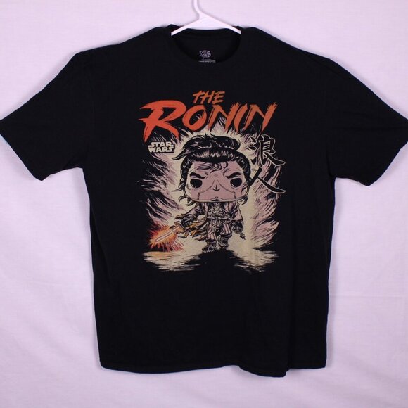 Star Wars Ronin T-Shirt XL Black POP! Funko Graphic Tee Samurai Nerdy Men's Gift - Picture 1 of 4